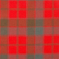 Robertson Red Weathered 16oz Tartan Fabric By The Metre